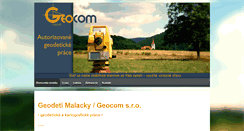 Desktop Screenshot of geocom.sk