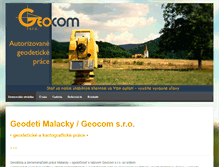 Tablet Screenshot of geocom.sk